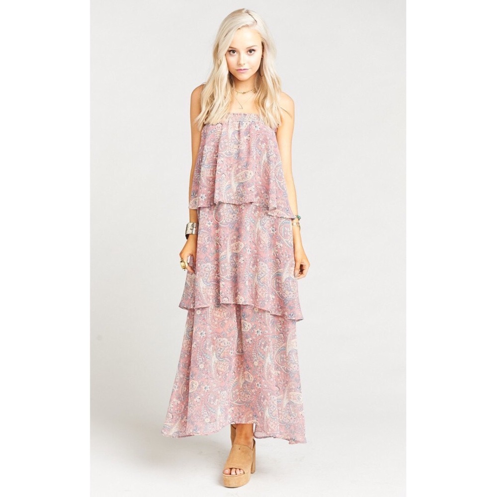 KARLA CONVERTIBLE SKIRT DRESS ~ BLUSHING PAISLEY